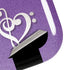 Purple Glitter Musical Heart Galaxy Buds Pro Skin
