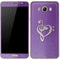 Purple Glitter Musical Heart Galaxy J7 Skin