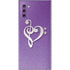 Purple Glitter Musical Heart Galaxy Note 10 Skin