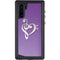 Purple Glitter Musical Heart Galaxy Note 10 Waterproof Case