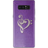 Purple Glitter Musical Heart Galaxy Note 8 Skin