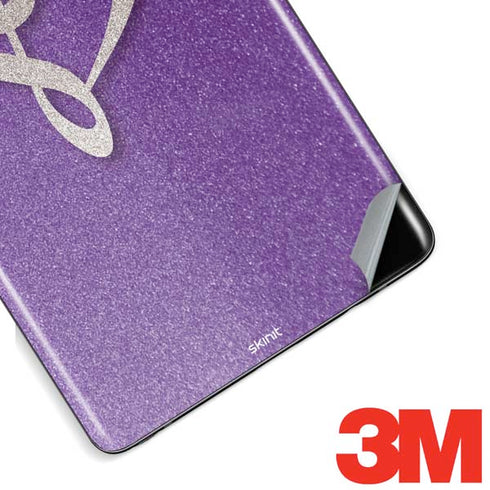 Purple Glitter Musical Heart Galaxy Note 8 Skin