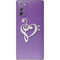 Purple Glitter Musical Heart Galaxy Note20 5G Skin