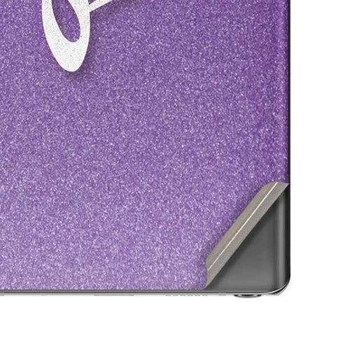 Purple Glitter Musical Heart Galaxy Note20 5G Skin