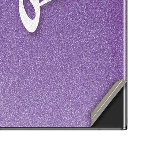 Purple Glitter Musical Heart Galaxy Note20 Ultra 5G Skin