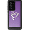 Purple Glitter Musical Heart Galaxy Note20 Ultra 5G Waterproof Case