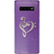Purple Glitter Musical Heart Galaxy S10 Plus Skin