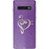 Purple Glitter Musical Heart Galaxy S10 Skin
