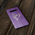 Purple Glitter Musical Heart Galaxy S10 Skin