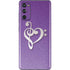 Purple Glitter Musical Heart Galaxy S20 Fan Edition Skin