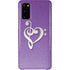 Purple Glitter Musical Heart Galaxy S20 Lite Case