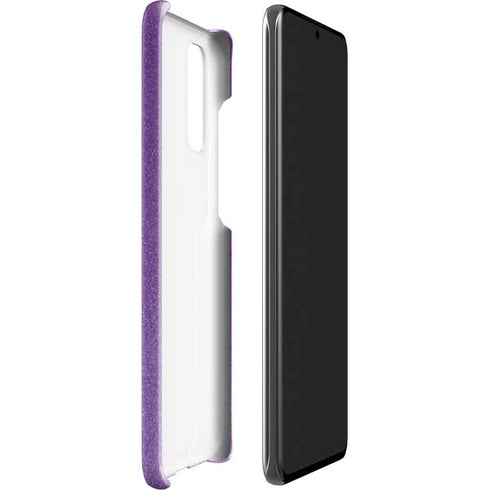 Purple Glitter Musical Heart Galaxy S20 Lite Case