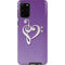 Purple Glitter Musical Heart Galaxy S20 Plus Pro Case