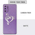 Purple Glitter Musical Heart Galaxy S20 Plus Skin