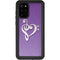 Purple Glitter Musical Heart Galaxy S20 Plus Waterproof Case