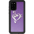 Purple Glitter Musical Heart Galaxy S20 Plus Waterproof Case