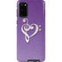 Purple Glitter Musical Heart Galaxy S20 Pro Case