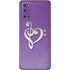 Purple Glitter Musical Heart Galaxy S20 Skin