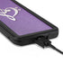 Purple Glitter Musical Heart Galaxy S20 Waterproof Case