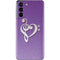 Purple Glitter Musical Heart Galaxy S21 5G Skin
