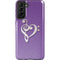 Purple Glitter Musical Heart Galaxy S21 Plus 5G Pro Case
