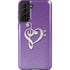 Purple Glitter Musical Heart Galaxy S21 Plus 5G Pro Case