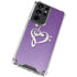 Purple Glitter Musical Heart Galaxy S21 Ultra 5G Clear Case