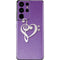 Purple Glitter Musical Heart Galaxy S21 Ultra 5G Skin