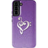 Purple Glitter Musical Heart Galaxy S22 Plus Pro Case