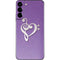 Purple Glitter Musical Heart Galaxy S22 Plus Skin