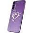 Purple Glitter Musical Heart Galaxy S22 Plus Skin
