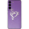 Purple Glitter Musical Heart Galaxy S22 Skin