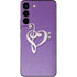 Purple Glitter Musical Heart Galaxy S22 Skin