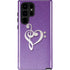 Purple Glitter Musical Heart Galaxy S22 Ultra Pro Case