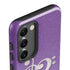 Purple Glitter Musical Heart Galaxy S23 Plus Pro Case