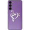 Purple Glitter Musical Heart Galaxy S23 Plus Skin