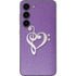 Purple Glitter Musical Heart Galaxy S23 Skin