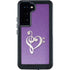Purple Glitter Musical Heart Galaxy S23 Waterproof Case
