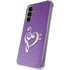 Purple Glitter Musical Heart Galaxy S24 Plus Clear Case