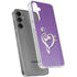 Purple Glitter Musical Heart Galaxy S24 Plus Clear Case