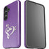 Purple Glitter Musical Heart Galaxy S24 Plus Impact Case