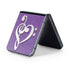 Purple Glitter Musical Heart Galaxy Z Flip5 5G Skin