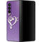 Purple Glitter Musical Heart Galaxy Z Fold3 5G Skin