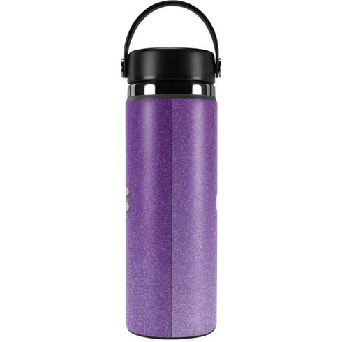 Purple Glitter Musical Heart Hydro Flask 20oz Wide Mouth Skin