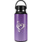 Purple Glitter Musical Heart Hydro Flask 32oz Wide Mouth Skin