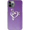 Purple Glitter Musical Heart iPhone 11 Pro Lite Case