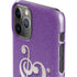 Purple Glitter Musical Heart iPhone 11 Pro Lite Case