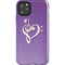 Purple Glitter Musical Heart iPhone 11 Pro Max Impact Case