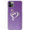 Purple Glitter Musical Heart iPhone 11 Pro Max Lite Case