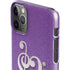 Purple Glitter Musical Heart iPhone 11 Pro Max Lite Case